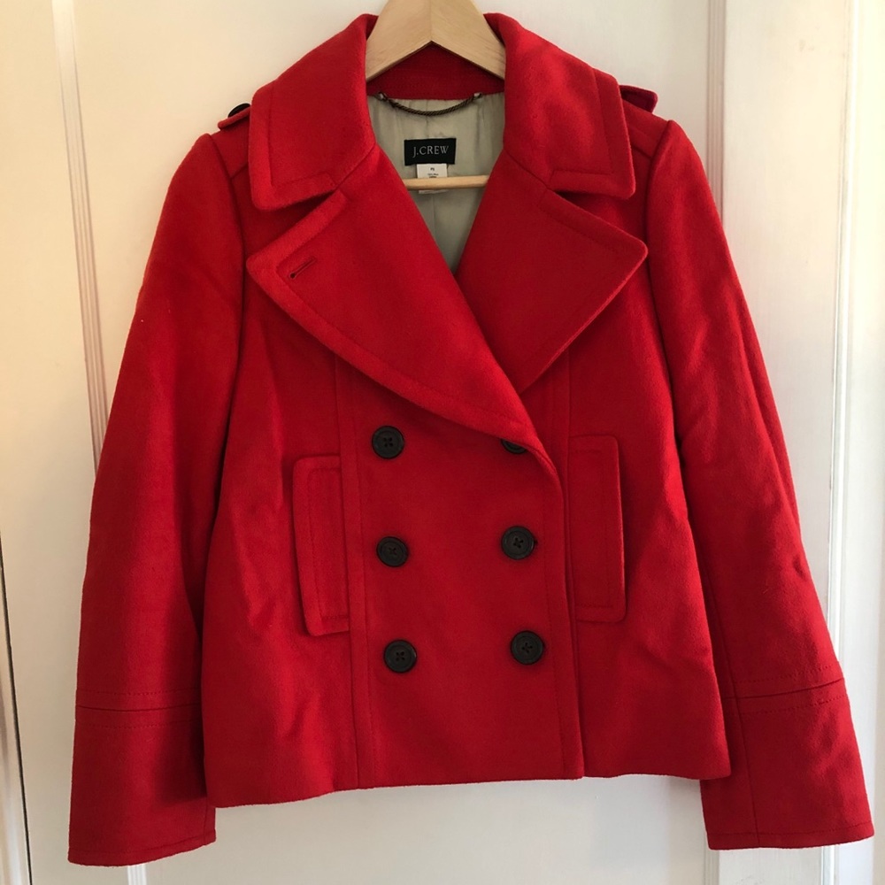 J. Crew 100% Wool Pea Coat - Thinsulate Lined